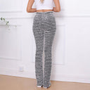 High-Waisted Striped Women's Pants: Stylish & Chic Design