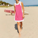 Stylish Women's Beach Dress with Trendy Trims