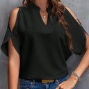 Chic Women's Blouse with Cut-Out Sleeves
