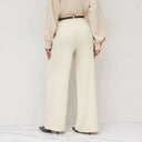 High-Waisted Palazzo Pants with Stylish Belt