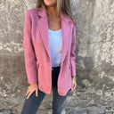 Chic Wool Double Button Jacket for Women