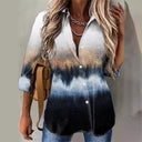 Women's Ombre Chiffon Blouse for Effortless Style
