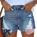 Chic Destroyed Denim Shorts for Women
