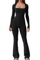 Chic Women's Wide Leg Deep V-Neck Bodysuit