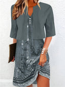Chic Long Skirt and Top Ensemble