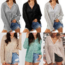 Chic Oversized Glimmering Blouse for Women