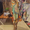 Artistic Kaftan-Style Women's Tunic
