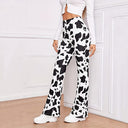 Trendy Animal Print Flared Leggings for Women