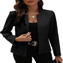 Chic Women's Blazer with Contemporary Design and Button Accents
