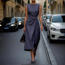 Chic Maxi Dress with Side Slit Design