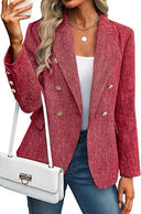 Chic Double-Breasted Blazer for Fashion Enthusiasts
