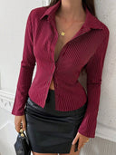 Sleek Striped Blouse for Women