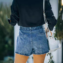 High-Waisted Denim Shorts for Women