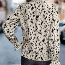 Chic Ruffle Trim Blouse with Asymmetrical Design