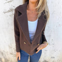Chic Women's Double Button Blazer