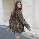 Chic Leopard Print Women's Blazer