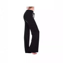 Women's Leisure Pants with Side Pockets & Elastic Waist
