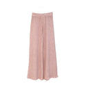 Flowy Knit Trousers with Chic Hem Design