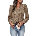 Trendy Polka Dot Chiffon Blouse for Women