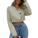 Chic Women's Cropped Blazer for Effortless Style