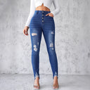 Trendy Ripped Skinny Jeans for Women