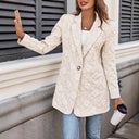 Floral Embroidered Women's Blazer Jacket