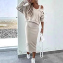 Stylish Women's Mini Dress and Sweater Set