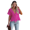 Women's Deep V-Neck Loose Fit Blouse