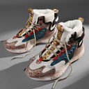 Insulated High-Top Sneakers with Non-Slip Sole for Women