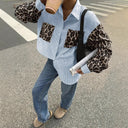 Trendy Women's Patterned Blouse with Pockets
