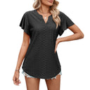 Women's Lace Pattern Airy Blouse Shirt