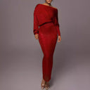 Women's Asymmetrical Glitter Evening Dress