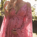 Chic Lace Maternity Dress for Expecting Moms