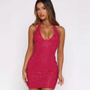 Elegant Rhinestone Mini Dress for Women