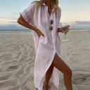 Chic Women's Linen Shirt Dress