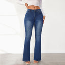 Women's Vintage High-Waist Flared Jeans
