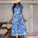 Floral Ruffle Summer Dress for Women