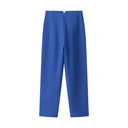 Chic High-Waisted Trousers with Pleats and Pockets for Women