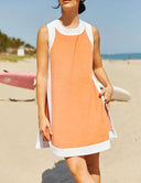 Stylish Women's Beach Dress with Trendy Trims