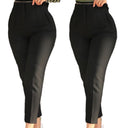 Chic High-Waisted Trousers with Pleated Design