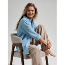 Chic Women's Long Sleeve Check Blouse