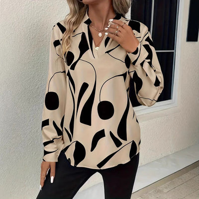 Chic Women's Blouse with Contemporary Design