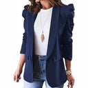 Chic Puff Sleeve Blazer Jacket for Women