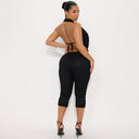 Women's Figure-Flattering Bodysuit with Deep Neckline