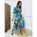 Bohemian Style Women's Wrap Dress