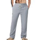 Adjustable Waist Pants with Side Pockets for Women