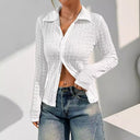 Stylish Women's Structured Blouse in Versatile Fabrics