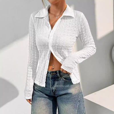 Stylish Women's Structured Blouse in Versatile Fabrics