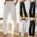 High-Waisted Women's Leisure Pants with Elastic Waist