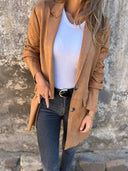 Chic Suede Women's Blazer